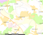 Map commune FR insee code 57207